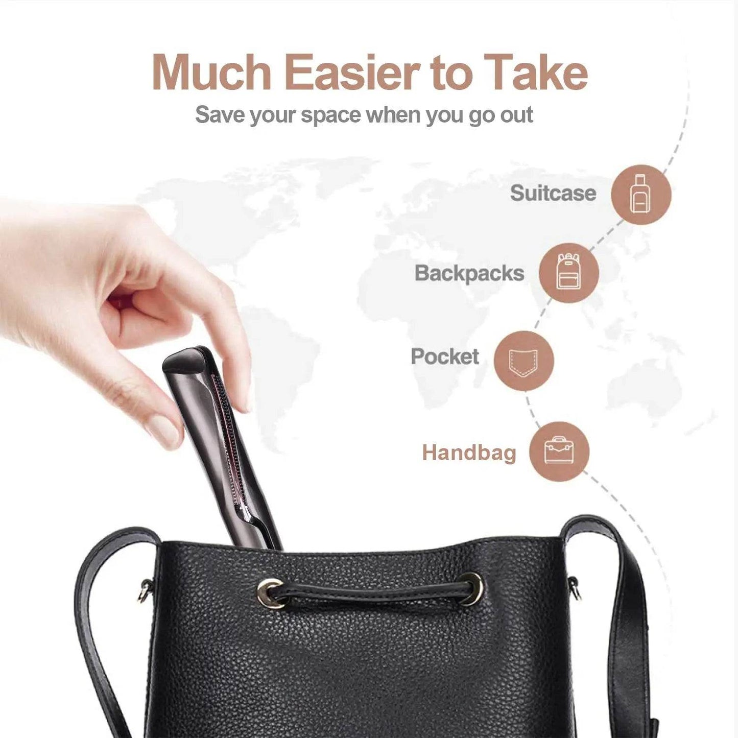 2 in 1 Hair Straightener And Curler Twist Straightening Curling Iron Professional Negative Ion Fast Heating Styling Flat Iron - Fashionqueene.com