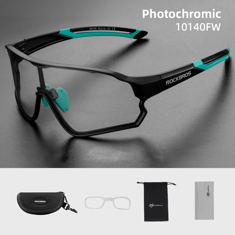 Photochromic MTB Road Bike Glasses UV400 Protection Sunglasses Ultra-light Sport Safe Eyewear Equipment