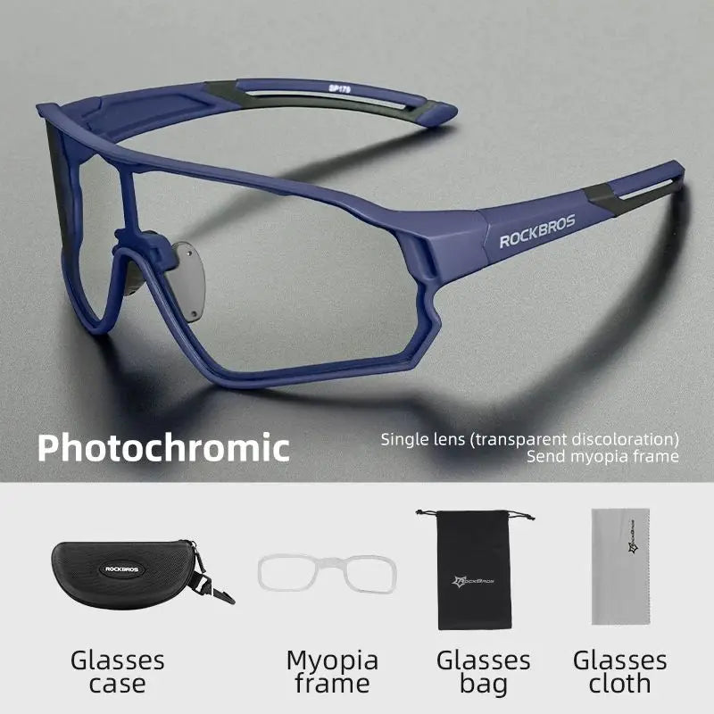 Photochromic MTB Road Bike Glasses UV400 Protection Sunglasses Ultra-light Sport Safe Eyewear Equipment