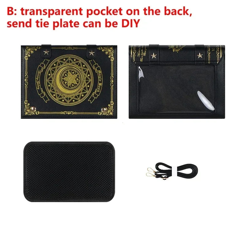 Gothic Square Black Shoulder Bag Luxury Designer Handbags Messenger Tote Bags Women