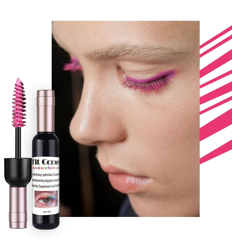 1PC Colorful Eyelash Mascara EyeLashes Extension Curling Lengthen White Purple