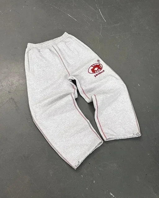 American Cartoon Graffiti Sweatpants Y2K Pants Mens Gothic Hip Hop Cartoon Baggy Elastic Waist Casual Trousers
