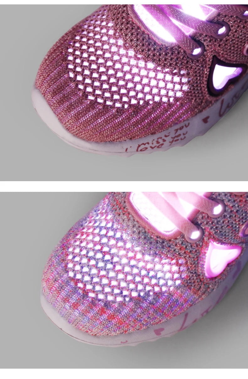 Girls Casual Light Mesh Sneakers Kids Summer Cute Sport Cartoon Female Footwear