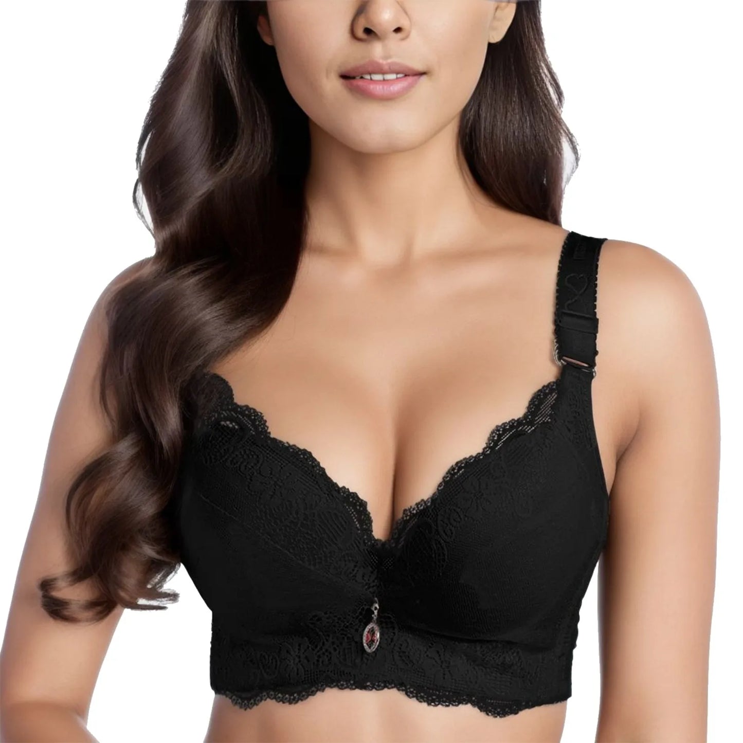 Womens Strapless Bras Padded Push Up Lace Bras