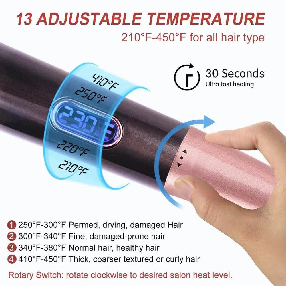 2 in 1 Hair Straightener And Curler Twist Straightening Curling Iron Professional Negative Ion Fast Heating Styling Flat Iron - Fashionqueene.com