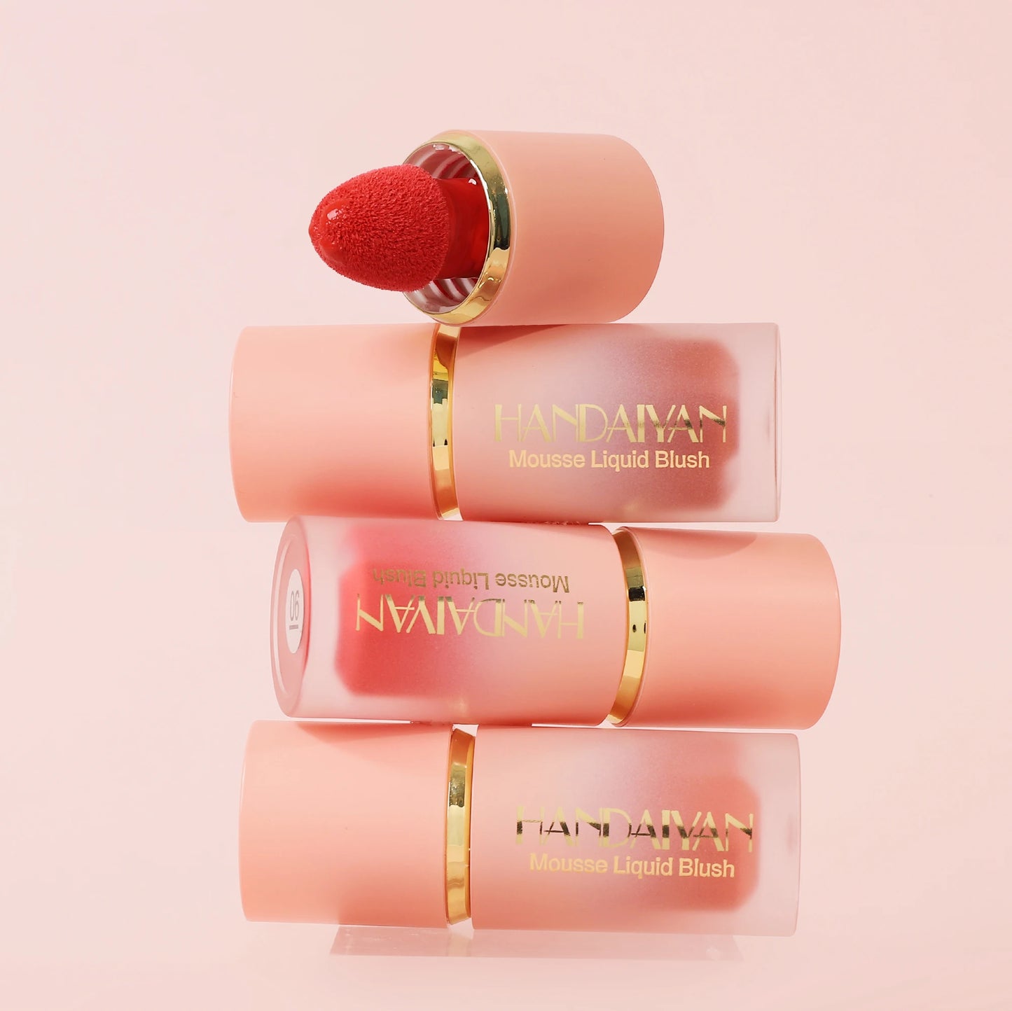 Handaiyan Matte Glitter Face Liquid Blusher Smooth Cheek Blush Highlighter Stick Rouge