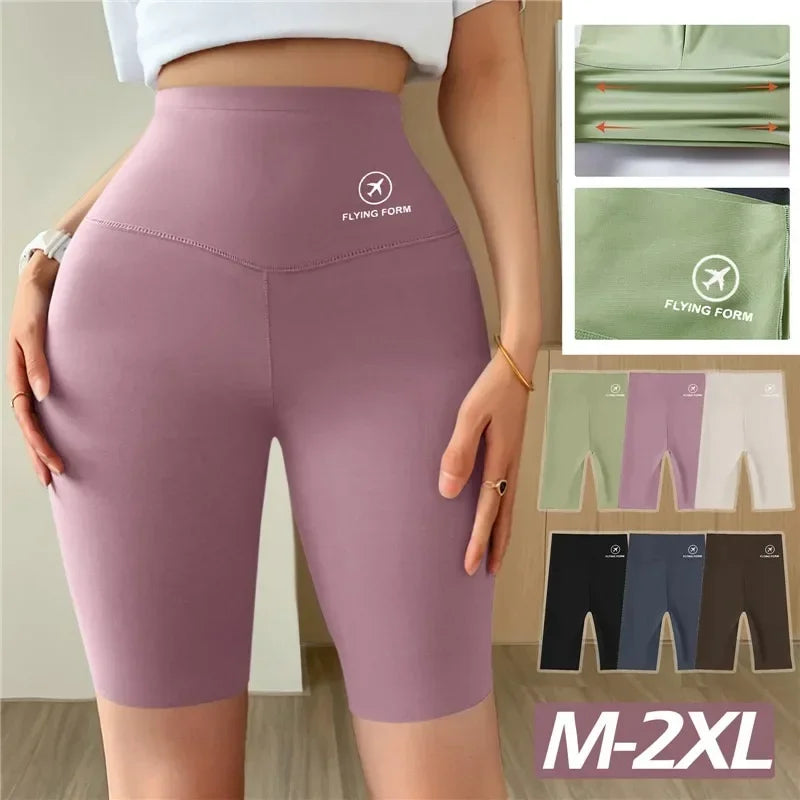 Seamless Women Sports Shorts High Waist Fitness Jogging Body Shaping Boxers Push Up Scrunch Butt Biker Slim Underwear