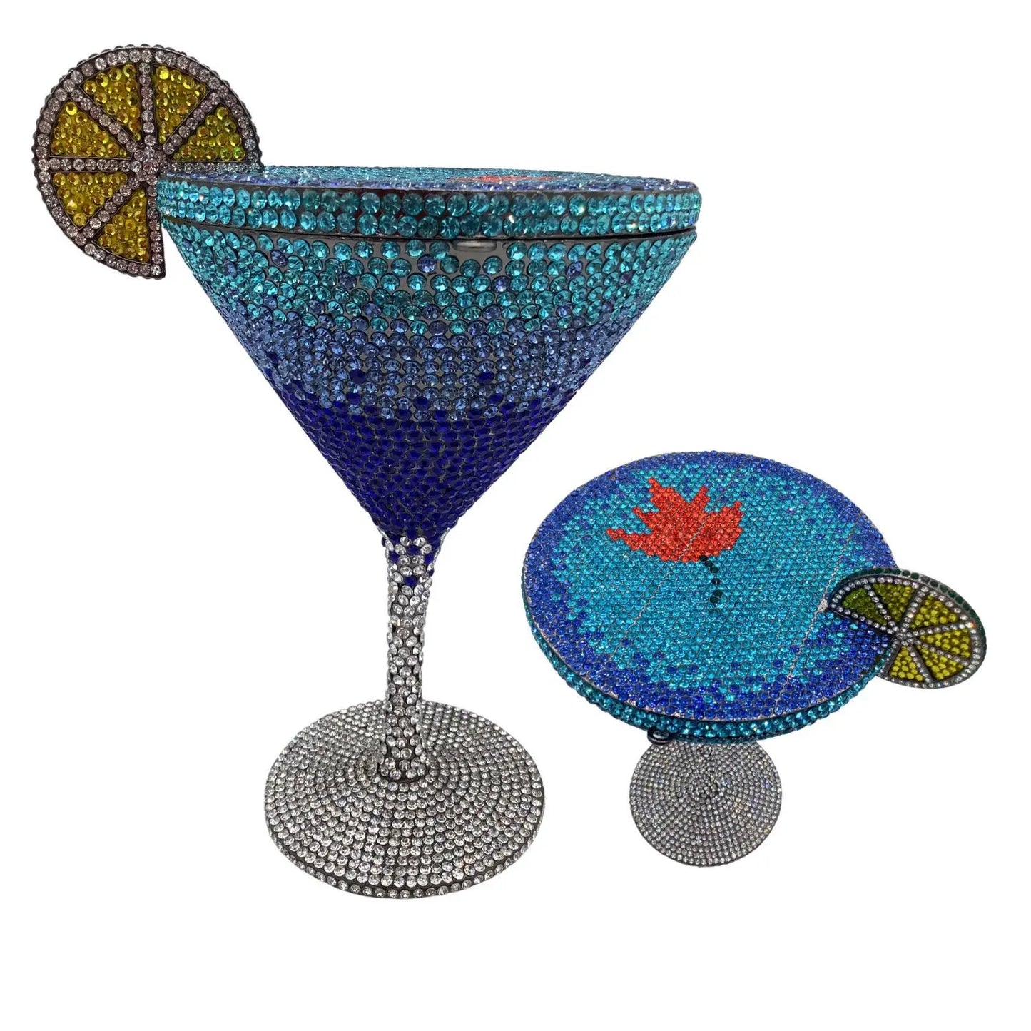 Jewels Martini purse Diamond Evening Purses Crystals Bridal Handbag Dinner Purses Rhinestone Party Clutch Bags