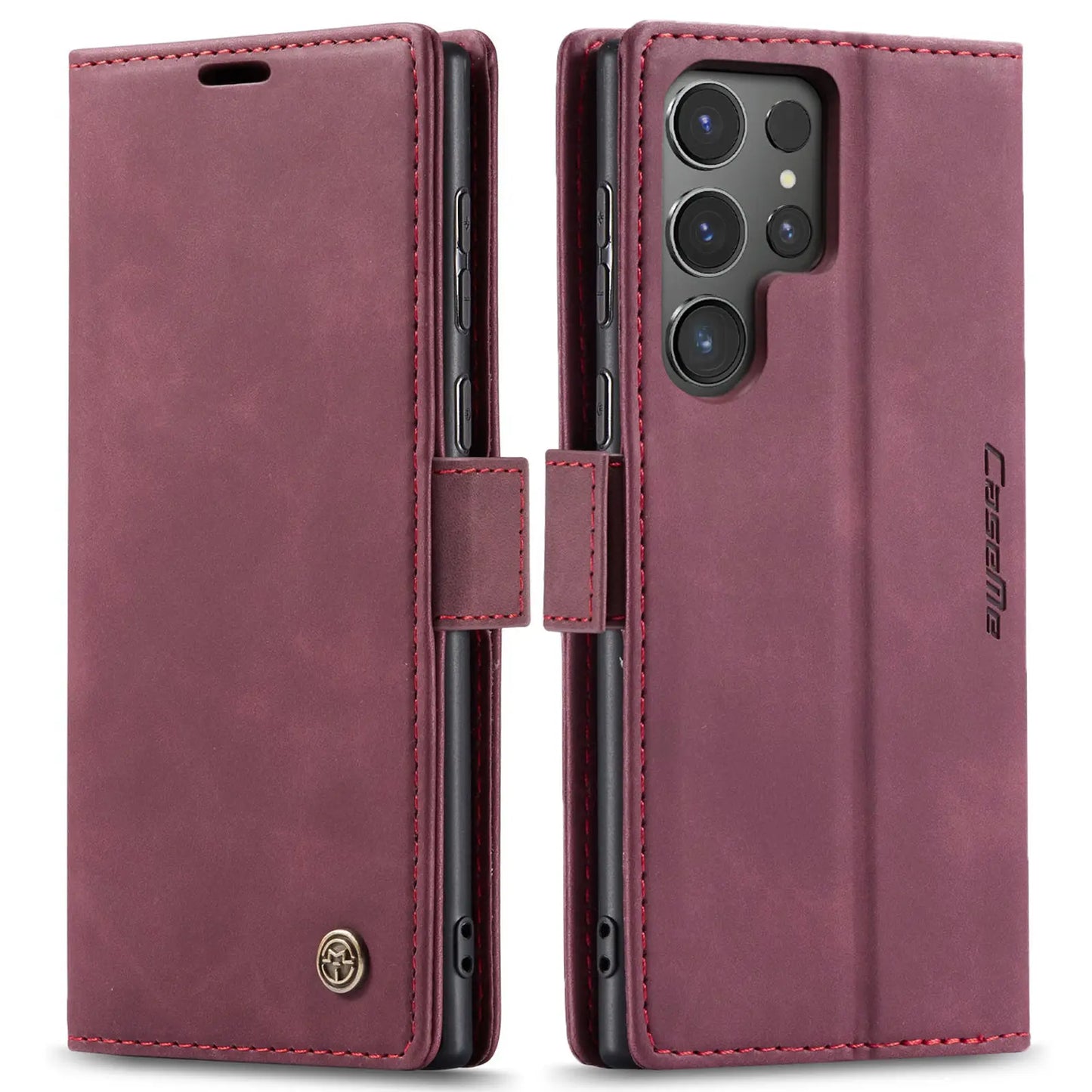 Flip Wallet Case for Samsung Galaxy S24 Ultra S24 Plus S24, Leather Magnetic Folio Cover with Card Holder Shockproof For Galaxy S24 Plus / Blue / United States For Galaxy S24 Plus / Black / United States