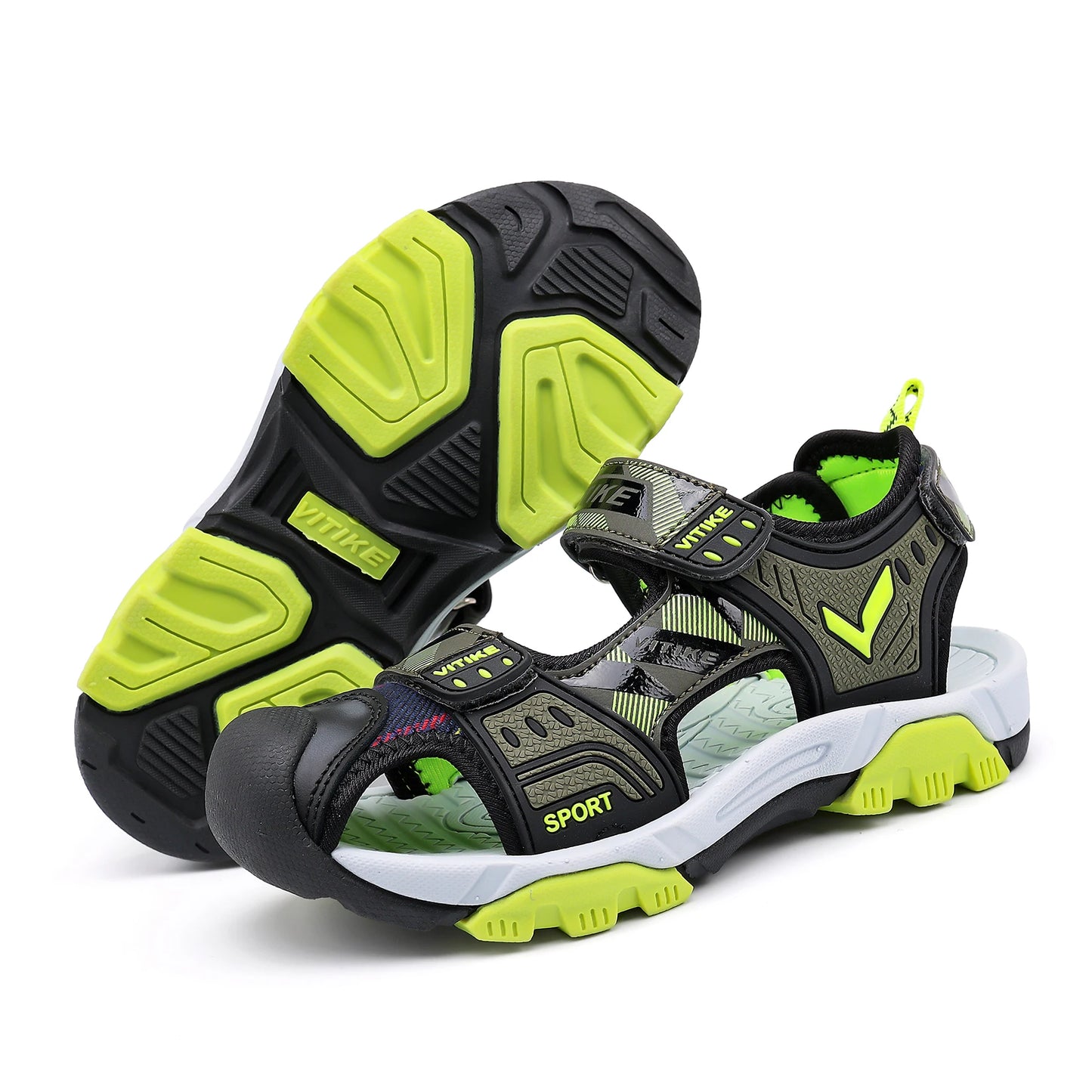 Kids Sports Sandal Outdoor Hiking Athletic Closed-Toe Beach Girls Summer Pool Shoes
