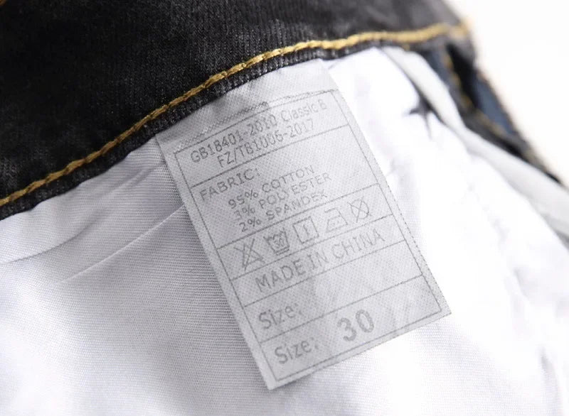 Men's Jeans Trend Denim Shorts Stretch Slim Hip Hop Classic