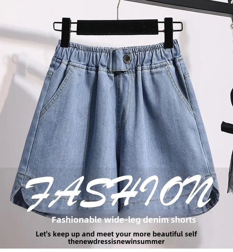 Plus Size Plus Size High Waist Wide Leg Hot Pants Women's Short Pants