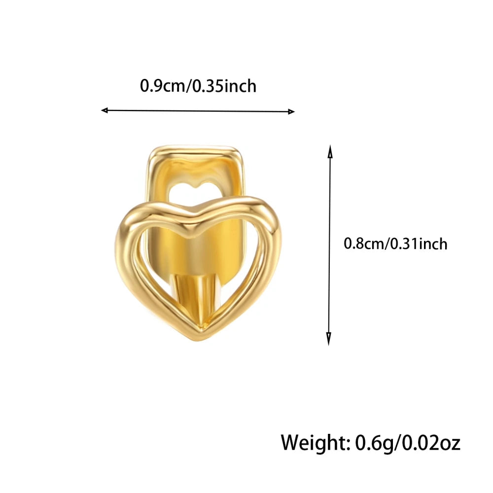 1PCS Hip Hop Single Teeth Grillz For Men Women Gold Silver Color Copper Grillz