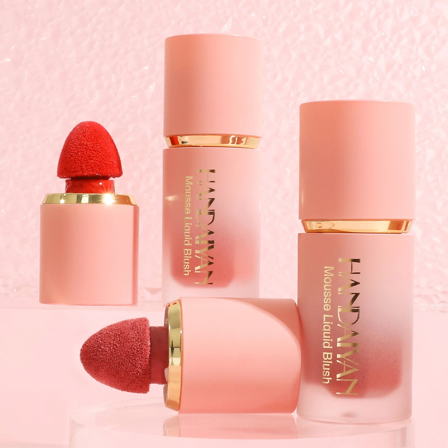 Handaiyan Matte Glitter Face Liquid Blusher Smooth Cheek Blush Highlighter Stick Rouge