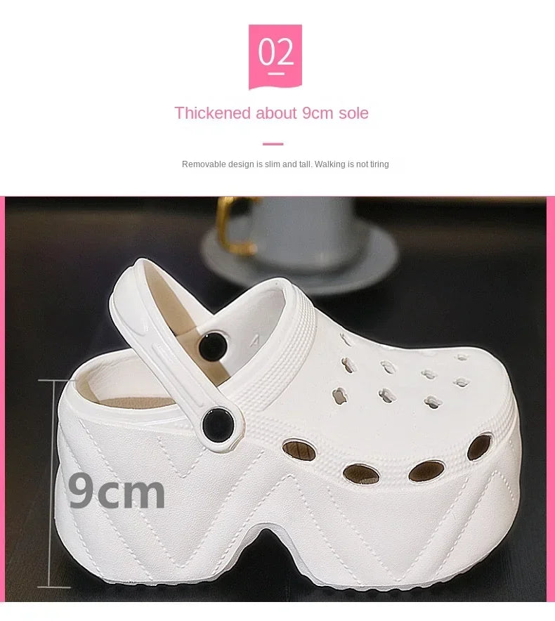 High Platform Fashion Clogs Shoes Women's Thick Bottom EVA Sandals