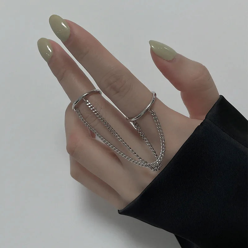 Tassel Chain Open Rings for Women Multi-layer Adjustable Finger Rings RI21Y0030 RI22Y0114 RI21Y0342 RI21Y0030-RI22Y0114-RI21Y0342-