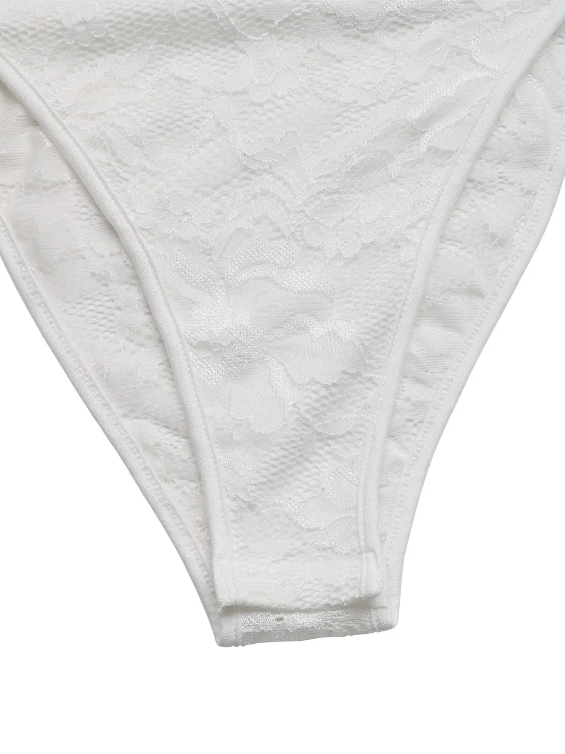 Lace Frill Strap Bodysuit White / XL White / S White / M White / XL-White / S-White / M-White / L-