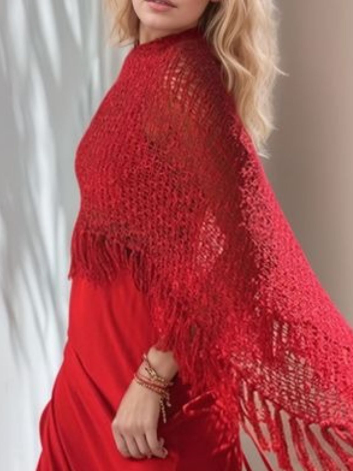 Tassel Boat Neck Knit Shawl Black / S/M Black / L/XL Sky Blue / S/M Black / S/M-Black / L/XL-Sky Blue / S/M-Sky Blue / L/XL-Purple / S/M-Purple / L/XL-Deep Red / S/M-Deep Red / L/XL-