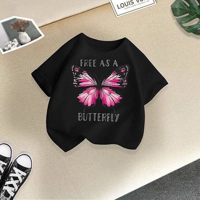 Adorable Multi-Pack: Girls' Cat-Themed Cotton T-Shirts - Black, Pink & White (3 Pairs) Black+Pink+White / 4 Years(110cm) Black+Pink+White / 4-5 Years(120cm) Black+Pink+White / 5-6 Years(130cm) Black+Pink+White / 4 Years(110cm)-Black+Pink+White / 4-5 Years(120cm)-Black+Pink+White / 5-6 Years(130cm)-Black+Pink+White / 7-8 Years(140cm)-Black+Pink+White / 9-10 Years(150cm)-