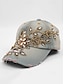 Bohemian Chic Women's Sun Hat - Stylish Sky Blue Cotton Baseball Cap Sky Blue Dark Blue Blue / White Sky Blue-Dark Blue-Blue / White-Blue-