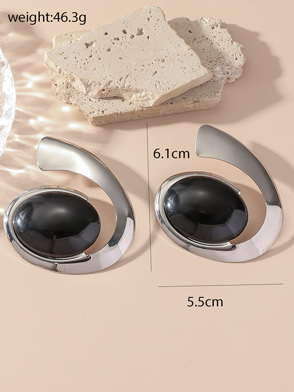 Elegant Geometric Drop Earrings - Modern Chic with a Touch of Artistry GOLD / One_size GOLD / One_size-