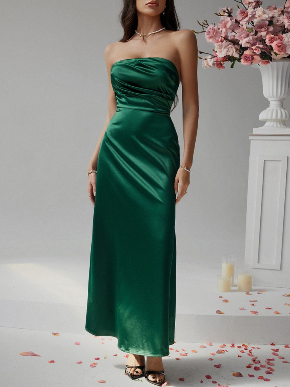 Devine Ruched Tube Maxi Dress Dark Green / M Dark Green / L Rose Gold / S Dark Green / M-Dark Green / L-Rose Gold / S-Dark Green / XL-Tan / S-Tan / M-Tan / L-Tan / XL-Rose Gold / M-Rose Gold / L-Rose Gold / XL-Black / S-Black / M-Black / L-Black / XL-Dark Green / S-