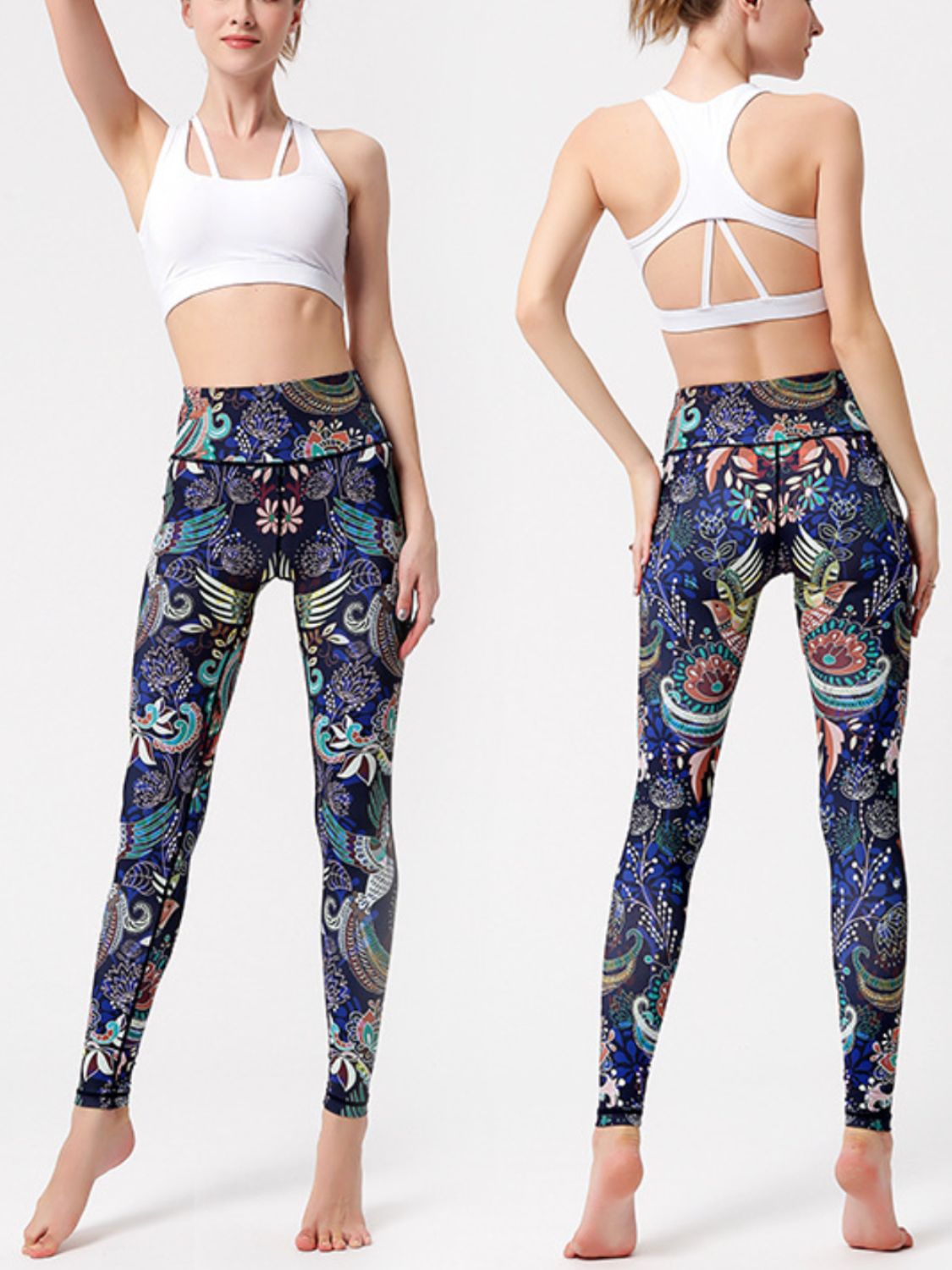 Printed High Waist Active Leggings Purple / L Orange / XL Peacock Blue / XL Purple / L-Orange / XL-Peacock Blue / XL-Purple / XL-Orange / M-Peacock Blue / S-Orange / L-Peacock Blue / M-Fuchsia Pink / M-Yellow / XL-Peacock Blue / L-Purple / M-Fuchsia Pink / S-Yellow / S-Fuchsia Pink / XL-Yellow / L-Purple / S-Fuchsia Pink / L-Orange / S-Yellow / M-