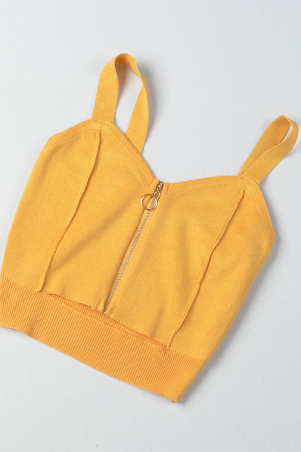 Zip-Up Cutout Sleeveless Knit Top Black / One Size Burgundy / One Size Gold / One Size Black / One Size-Burgundy / One Size-Gold / One Size-Pink Purple / One Size-White / One Size-