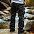 Men's Casual Corduroy Cargo Pants - Lightweight, Multi-Pocket, Elastic Waist Blue / S Blue / M