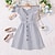 Enchanting 3D Striped Ruffle Dress for Girls – Sweet Summer A-Line Dress for Ages 4-12