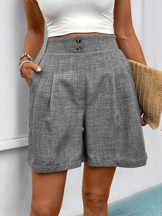 Chic High-Waist Women’s Chino Shorts – Comfortable Apricot / S Apricot / M Apricot / L Apricot / S-Apricot / M-Apricot / L-Apricot / XL-Dark-Gray / S-Dark-Gray / M-Dark-Gray / L-Dark-Gray / XL-