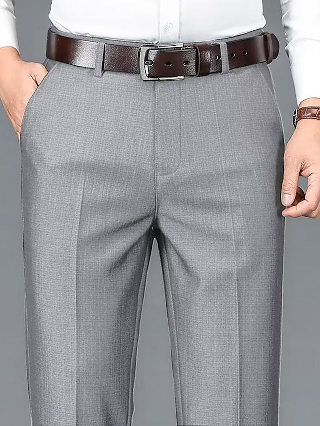 Men's Casual Dress Pants - Breathable Comfort Suit Trousers for Daily Wear Khaki / 31 Khaki / 32 Khaki / 33 Khaki / 31-Khaki / 32-Khaki / 33-Khaki / 34-Khaki / 35-Khaki / 36-Light Grey / 31-Light Grey / 32-Light Grey / 33-Light Grey / 34-Light Grey / 35-Light Grey / 36-Blue / 31-Blue / 32-Blue / 33-Blue / 34-Blue / 35-Blue / 36-