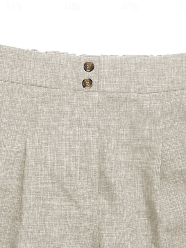Chic High-Waist Women’s Chino Shorts – Comfortable Apricot / S Apricot / M Apricot / L Apricot / S-Apricot / M-Apricot / L-Apricot / XL-Dark-Gray / S-Dark-Gray / M-Dark-Gray / L-Dark-Gray / XL-