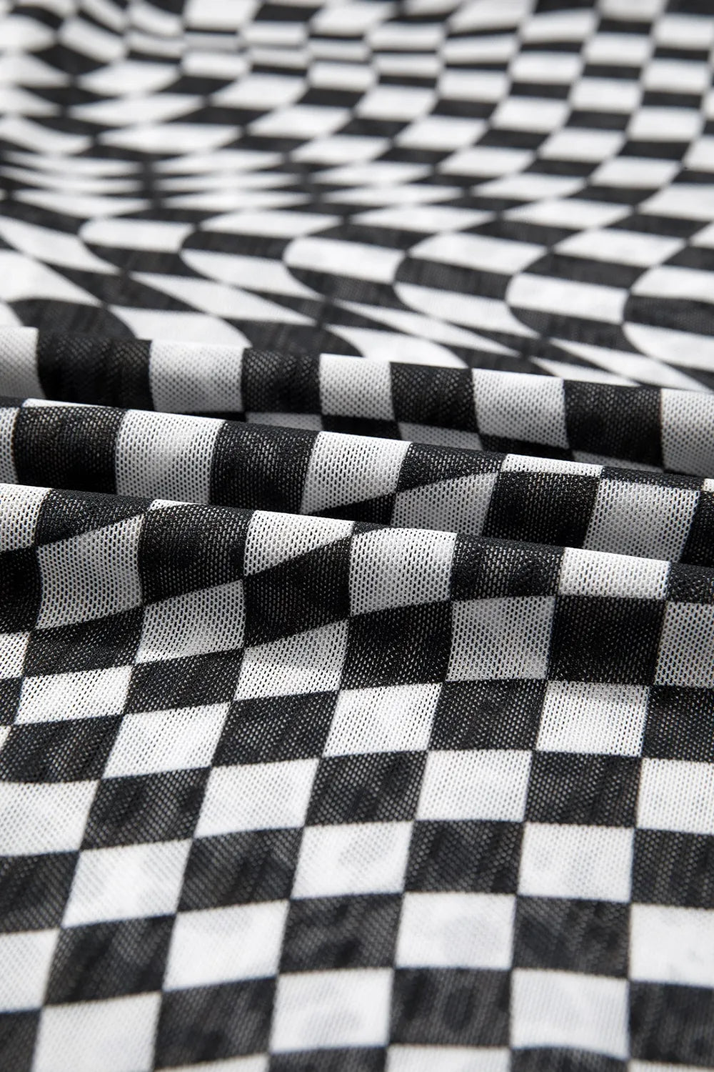 Checkered Round Neck Tank Black / S Black / M Black / L Black / S-Black / M-Black / L-Black / XL-