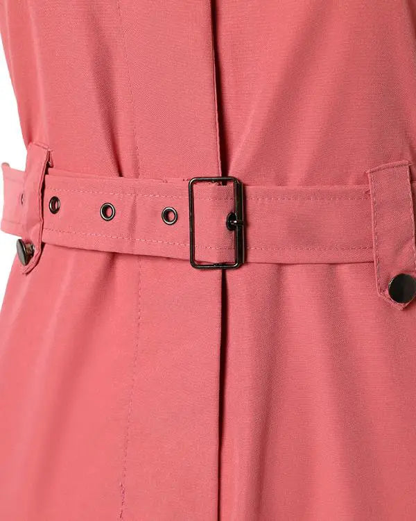 Trendy Pocket Buckle Cargo Suspender Jumpsuit for Effortless Style pink / L(8-10) pink / M(6)