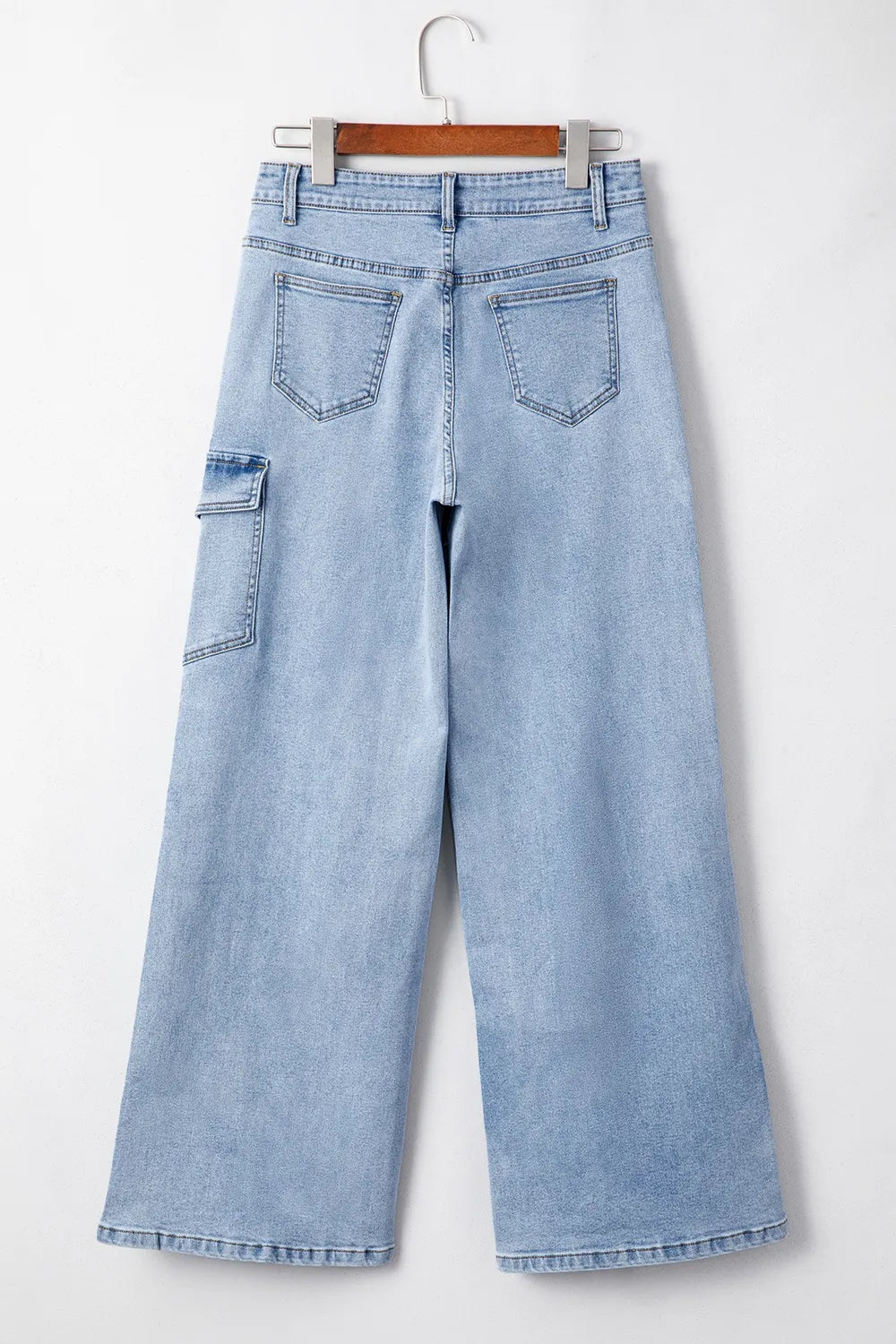 Bowknot Decor Cargo Jeans Light Blue / 6 Light Blue / 8 Light Blue / 10 Light Blue / 6-Light Blue / 8-Light Blue / 10-Light Blue / 12-Light Blue / 14-Light Blue / 16-