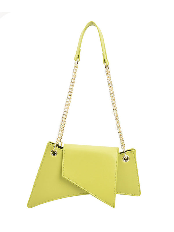 Chic Geometric Chain Zipper Handbag – Elevate Your Style! WHITE / One_size GREEN / One_size BLACK / One_size WHITE / One_size-GREEN / One_size-BLACK / One_size-
