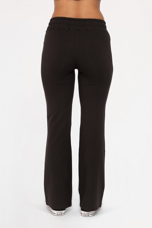 Mono B Drawstring Flared Pants Black / S Black / M