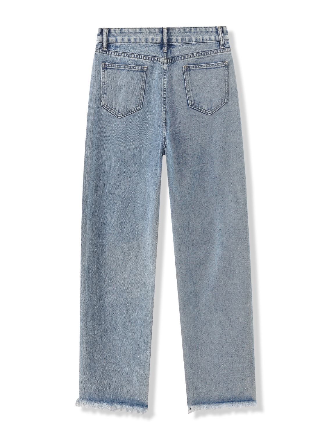 Distressed Raw Hem Jeans Light / S Light / M Light / L Light / S-Light / M-Light / L-Light / XL-