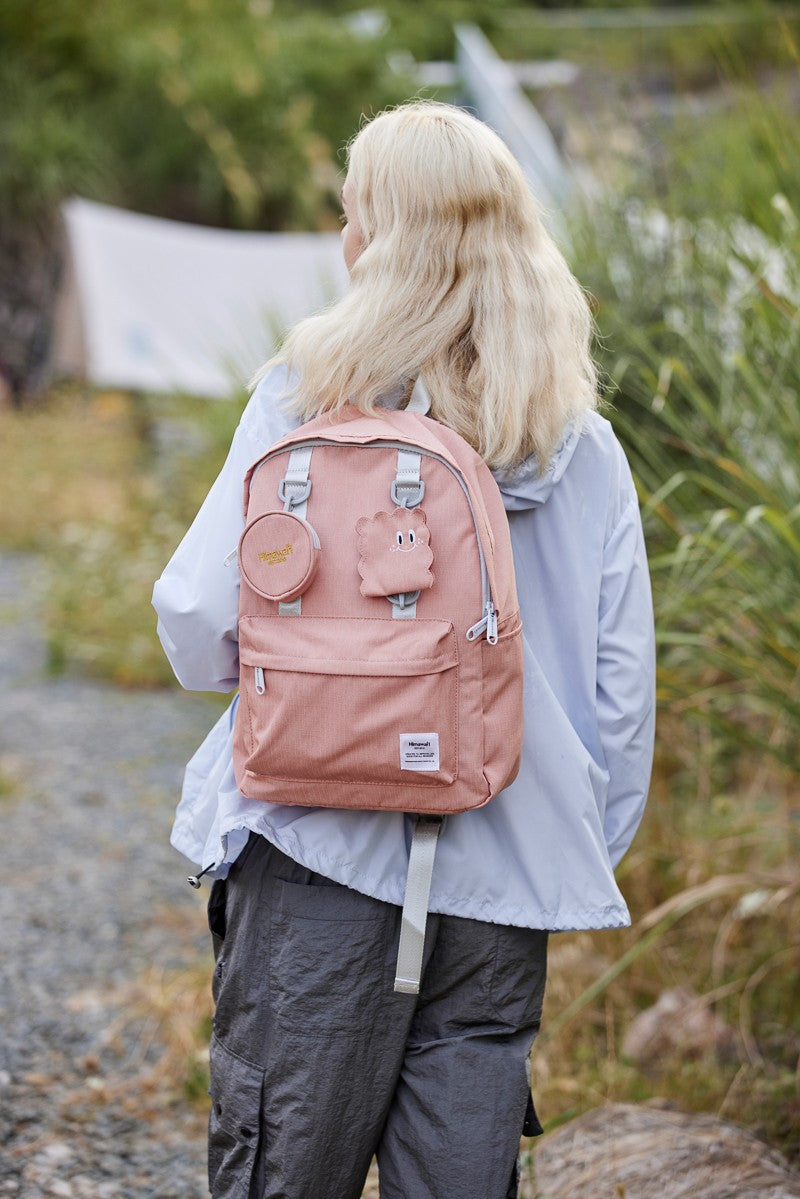 Himawari Waterproof Canvas Backpack Bag with Removable Coin Purse Yellow / One Size Black / One Size Navy / One Size Yellow / One Size-Black / One Size-Navy / One Size-Gray / One Size-Apricot Pink / One Size-Mint / One Size-Pink / One Size-