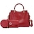 Chic 3-Piece PU Leather Handbag Set for Women - Stylish Office & Casual Carryall Pink Blue Black Pink-Blue-Black-White-Brown-Red-
