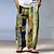 Men's Hawaiian Patchwork Casual Trousers – Versatile Summer & Outdoor Wear Red / S Red / M