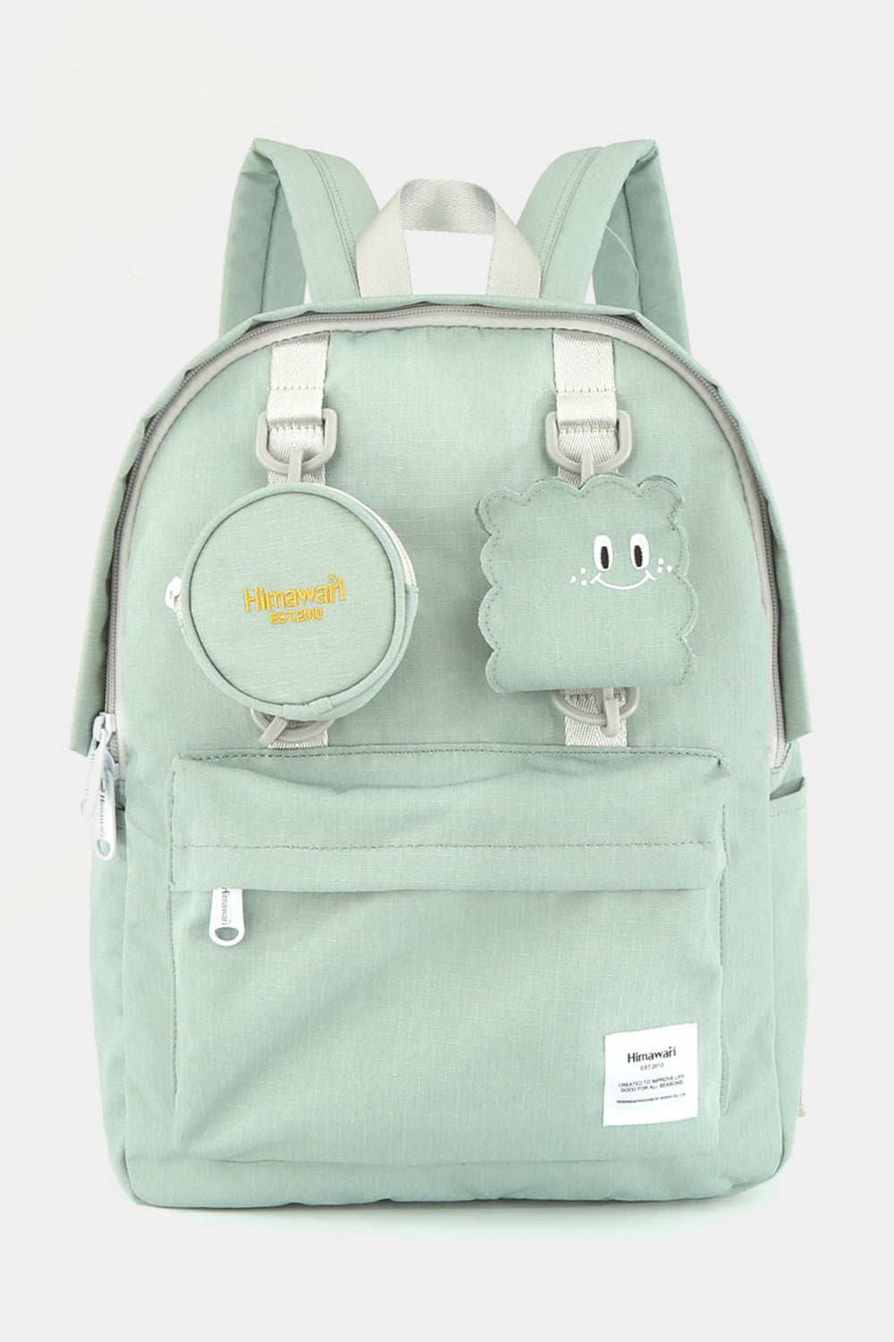 Himawari Waterproof Canvas Backpack Bag with Removable Coin Purse Yellow / One Size Black / One Size Navy / One Size Yellow / One Size-Black / One Size-Navy / One Size-Gray / One Size-Apricot Pink / One Size-Mint / One Size-Pink / One Size-