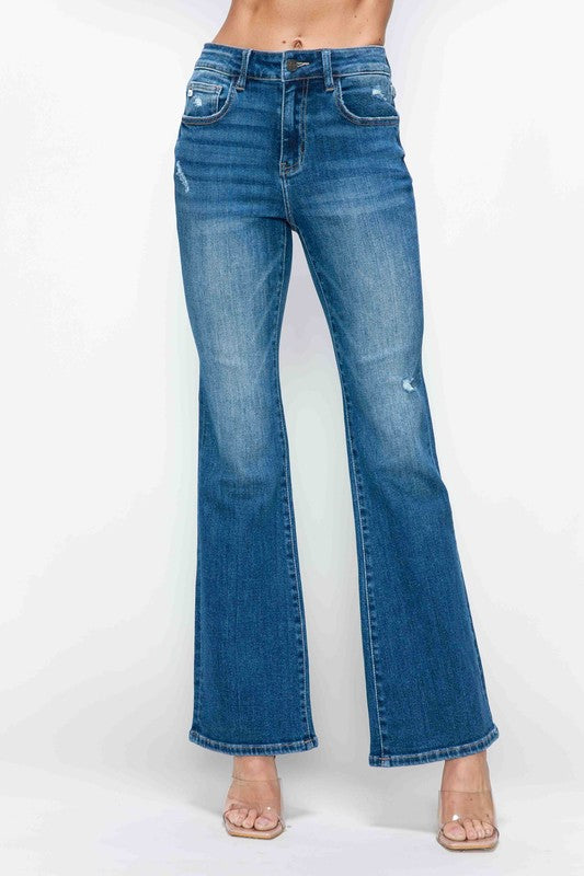 bytos Full Size High Rise Bootcut Jeans with Pockets Medium / 1(25) Medium / 3(26)