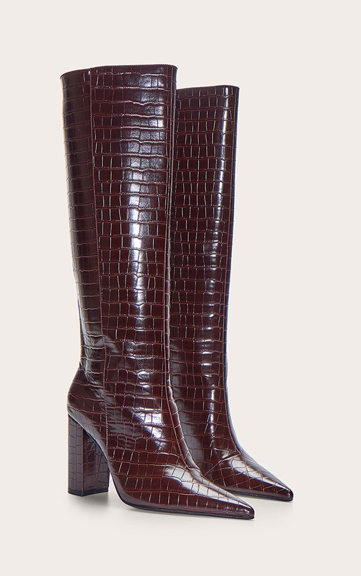 https://cdn-img.prettylittlething.com/f/c/2/4/fc2442dbecc99f73b05eda8265f8b4c35514cb9a_CNN8826_3_chocolate_croc_point_toe_block_heel_knee_high_boot.jpg