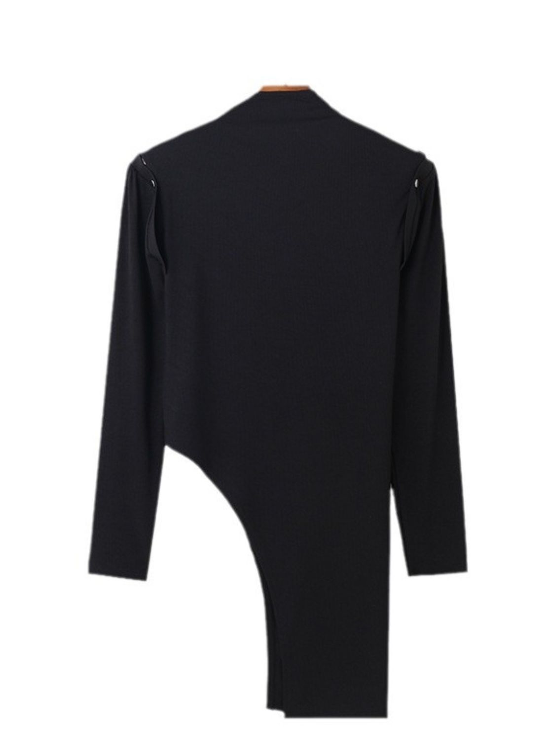 Men's Asymmetrical Mock Neck Cold Shoulder Top Black / 2XL Black / S Black / M Black / 2XL-Black / S-Black / M-Black / L-Black / XL-