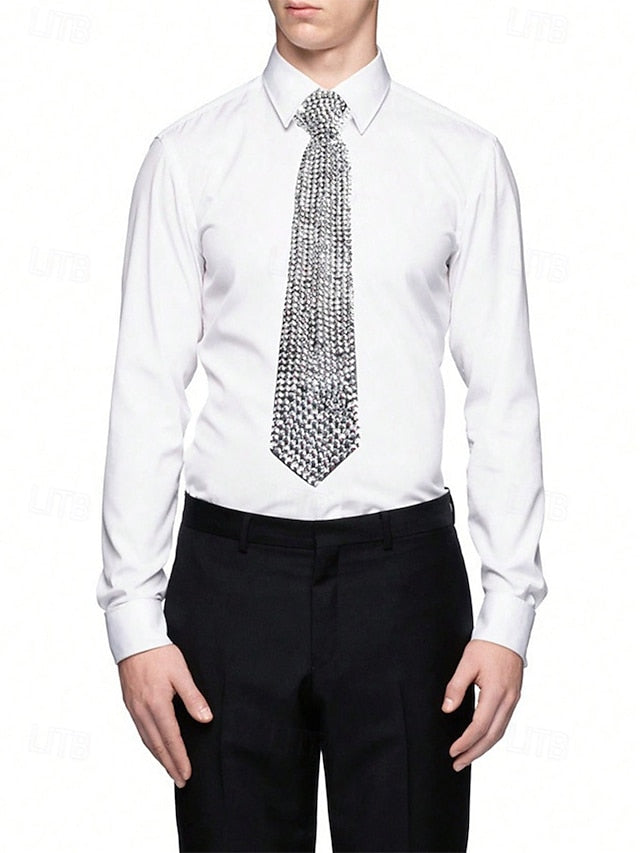 Elegant Solid Color Polyester Ties for Men - Perfect for Business and Weddings