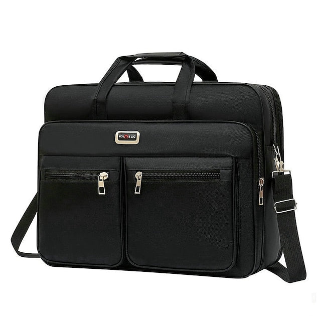 Men's Waterproof Oxford Cloth Crossbody Bag - Lightweight, Stylish Satchel Black / S Black / M (+$0.32) Black / L (+$0.47) Black / S-Black / M (+$0.32)-Black / L (+$0.47)-