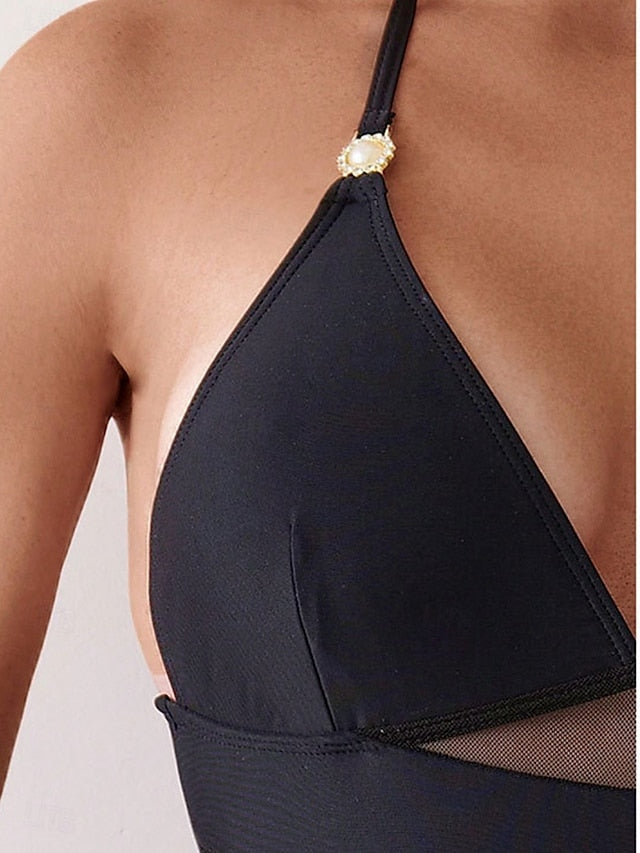 Stylish Women's One-Piece Monokini Swimsuit with Mesh Back, Tummy Control & High Waist for Beach Vacations Army Green / S Army Green / M Army Green / L Army Green / S-Army Green / M-Army Green / L-Army Green / XL-Black / S-Black / M-Black / L-Black / XL-Blue / S-Blue / M-Blue / L-Blue / XL-