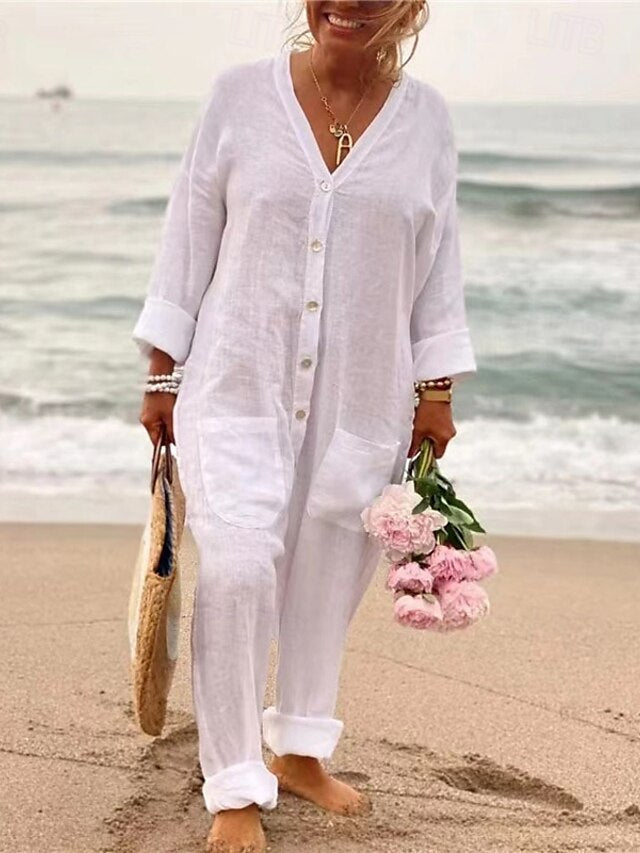 “Chic Solid Color Long Sleeve Jumpsuit for Effortless Street Style” Light Blue / S Light Blue / M Light Blue / L Light Blue / S-Light Blue / M-Light Blue / L-Light Blue / XL-Light Blue / 2XL-Light Blue / 3XL-Light Blue / 4XL-Light Blue / 5XL-White / S-White / M-White / L-White / XL-White / 2XL-White / 3XL-White / 4XL-White / 5XL-